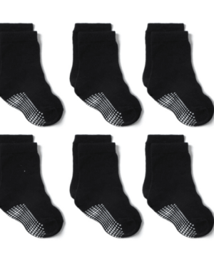 Children's brake socks, black - 6 pairs