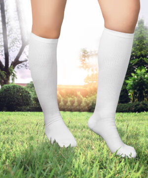 White Compression Socks – 6 Pairs