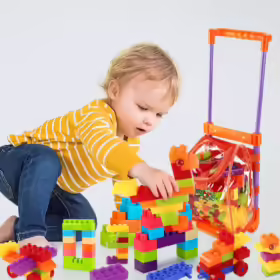 96-Piece Plastic Building Block Set for Children | Best Toys