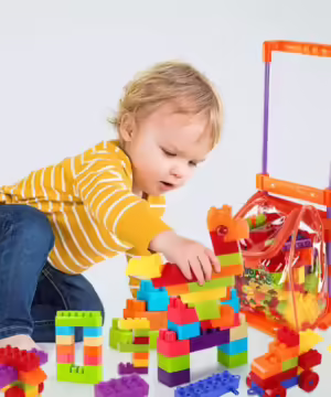 96-Piece Plastic Building Block Set for Children | Best Toys