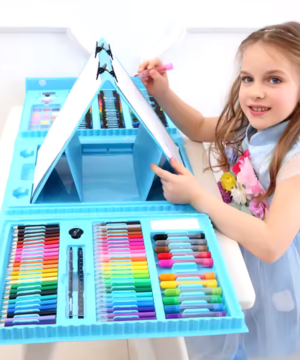 208-Piece Children’s Art Set – Painting and Drawing Kit in a Case | Educational Toys
