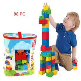88-Piece Large Building Block Set for Kids – Educational Construction Toy