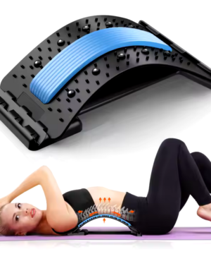 Adjustable Lumbar Traction Back Stretcher – Multi-Level Back Massager for Lower Back Pain Relief