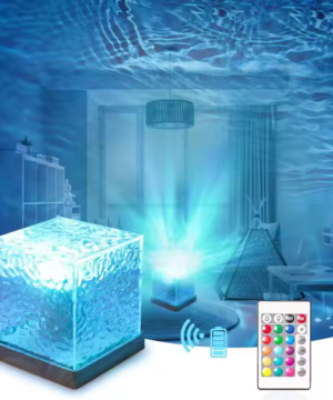 3D Aurora Crystal Lamp – 16-Color Rotating Night Light