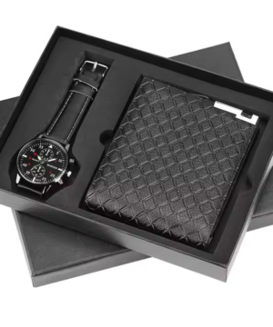 Men's watch and wallet set
