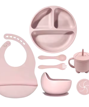 6-Piece Silicone Dining Set for Toddlers – Baby Care Products