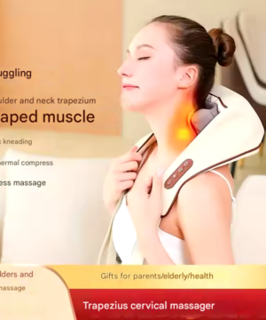 Rechargeable Shiatsu Neck Massager | Electric Heated Neck Massage Scarf