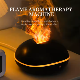 Flame Effect Humidifier and Diffuser with Gradient Light and Air Purification | Available in White