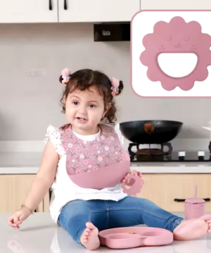 Silicone Teething Toy for Babies – 2 Pcs Safe and Durable Lion-Shaped Teethers